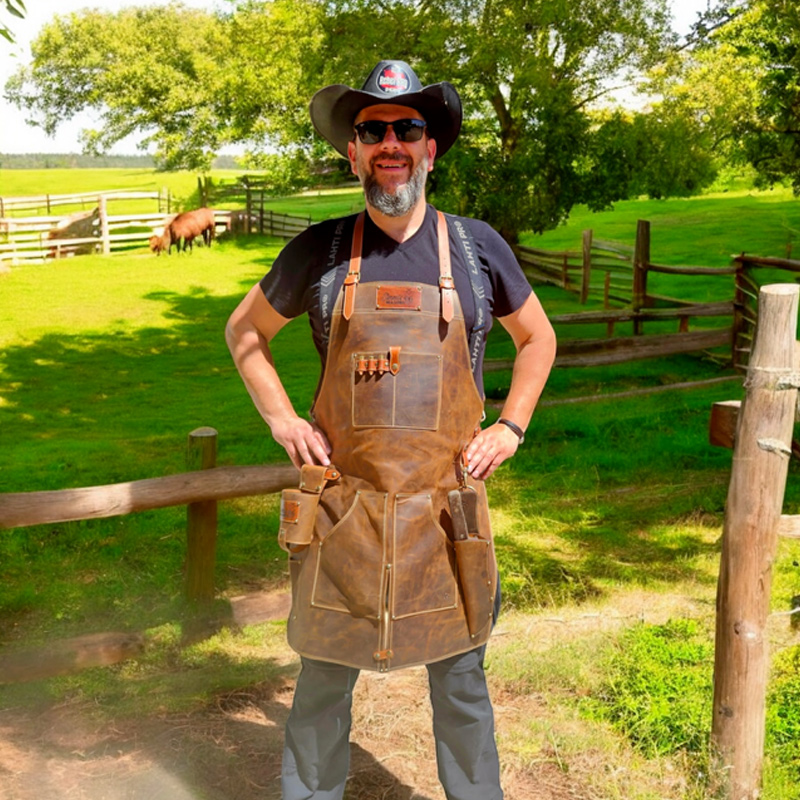 Leather BBQ Aprons