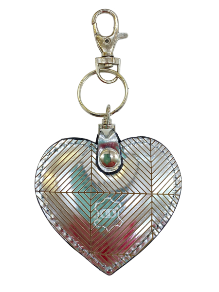 Usnjeni obesek za ključe srce  www.dddesign.si