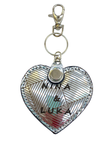 Usnjeni obesek za ključe srce  www.dddesign.si