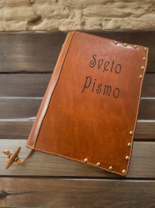 Custom Leather cover for the Bible