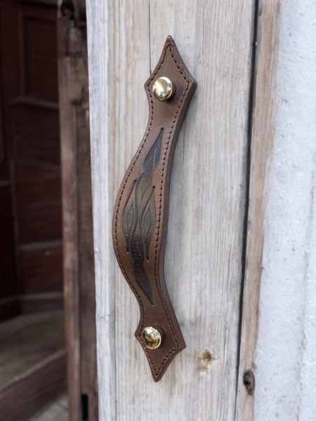 SEWN Motif door handle Kupid silver O screws