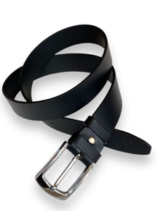 Brezplačna dostava Črno usnje pas 3,5 cm