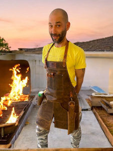 Premium leather apron FREE STEP