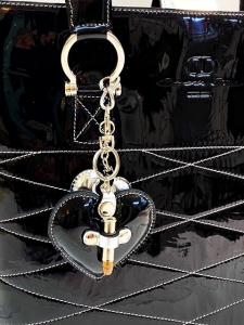 Torba v črnem in srebrnem usnju PO NAROČILU