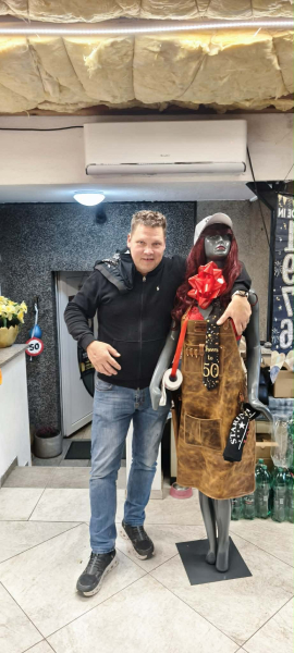 Predpasnik za žar, bbq usnjeni predpasnik