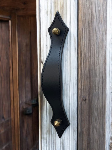 Stitches Leather Handle Kupid antique hexa screws