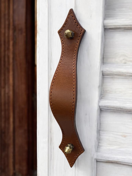 Stitches Leather Handle Kupid antique hexa screws