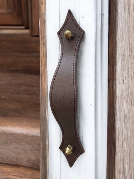 Stitches Leather Handle Kupid antique hexa screws