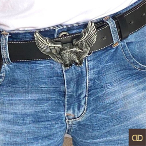 Western leteči orel, usnjeni pas iz kravine 4 cm