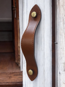 Stiches Leather Handles Amor Engraved screws Antique