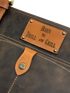 Custom cooking leather apron bbq GRILL MASTER