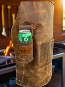 Usnjeni predpasnik za žar CHEF 