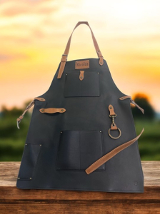 Personalizirani Usnjeni predpasnik za žar CHEF 