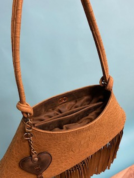 usnjena torbica z resami Po naročilu