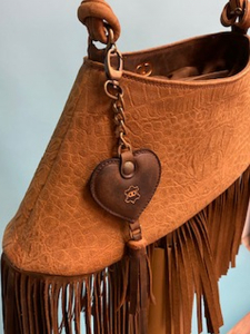 usnjena torbica z resami Po naročilu