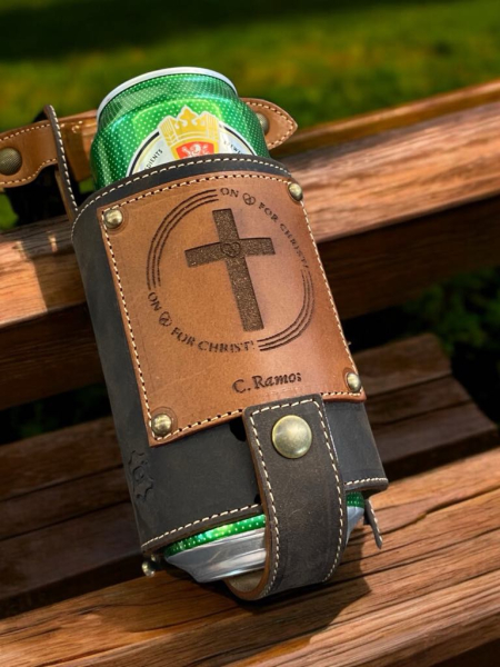 držalo za pivo-usnjeno držalo za napitke-beer holder