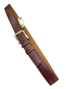 Usnjeni pas s skrito zadrgo, 3 slojni pas denarnica 4,3 cm