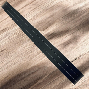 Usnjeni pas za kavbojke črni, širina 4 cm