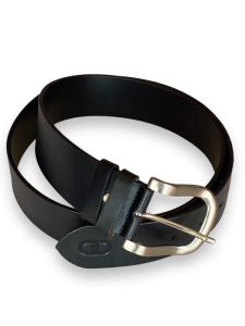 USNJENI črni pas iz naravnega usnja kravine, širina 5 cm 