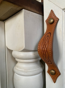 Spiral motiv zašiti ročaj Kupid Gravirani antik O vijaki