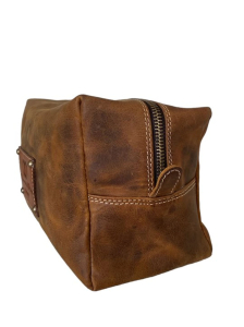 Personalizirana moška usnjena toaletna torbica 