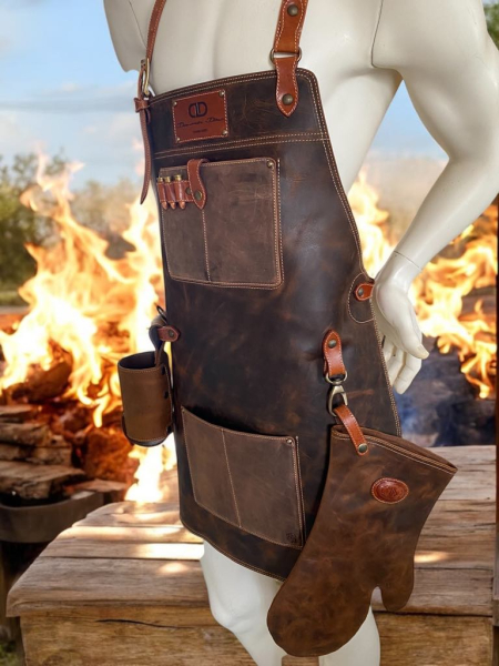 bbq usnjena rokavica za žar