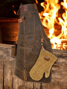 bbq usnjena rokavica za žar