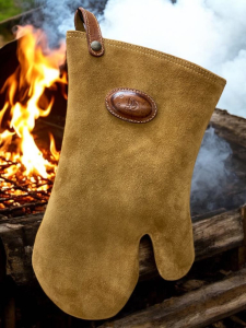 bbq usnjena rokavica za žar