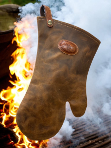 bbq usnjena rokavica za žar