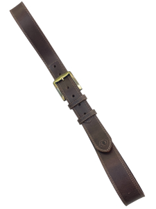 Unikatni usnjeni pas XXL z okrasnimi šivi 