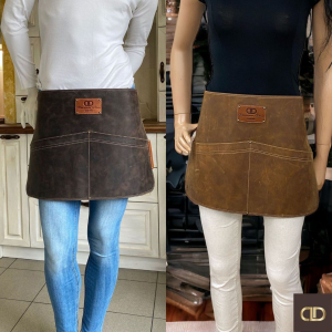 Kratki Usnjeni Predpasnik za Gostinstvo in Žar | DDDesign.si