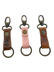 Personalizirani usnjeni obesek za ključe trak mali