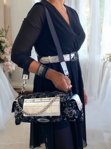 Unique leather bag Crossbody with bracelet