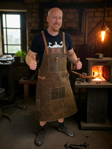 Usnjeni predpasnik za varjenje, kovaški predpasnik